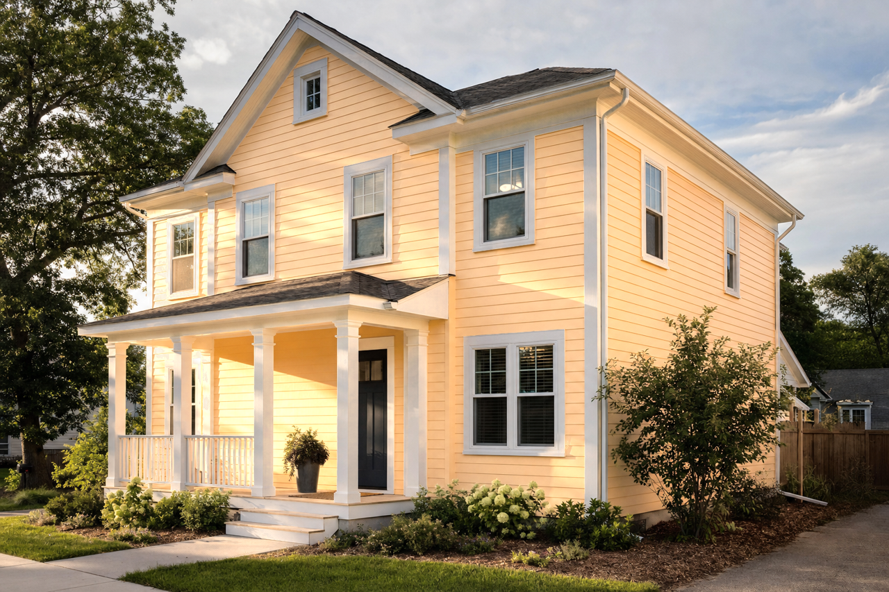 Delicious Melon by Sherwin-Williams on exterior