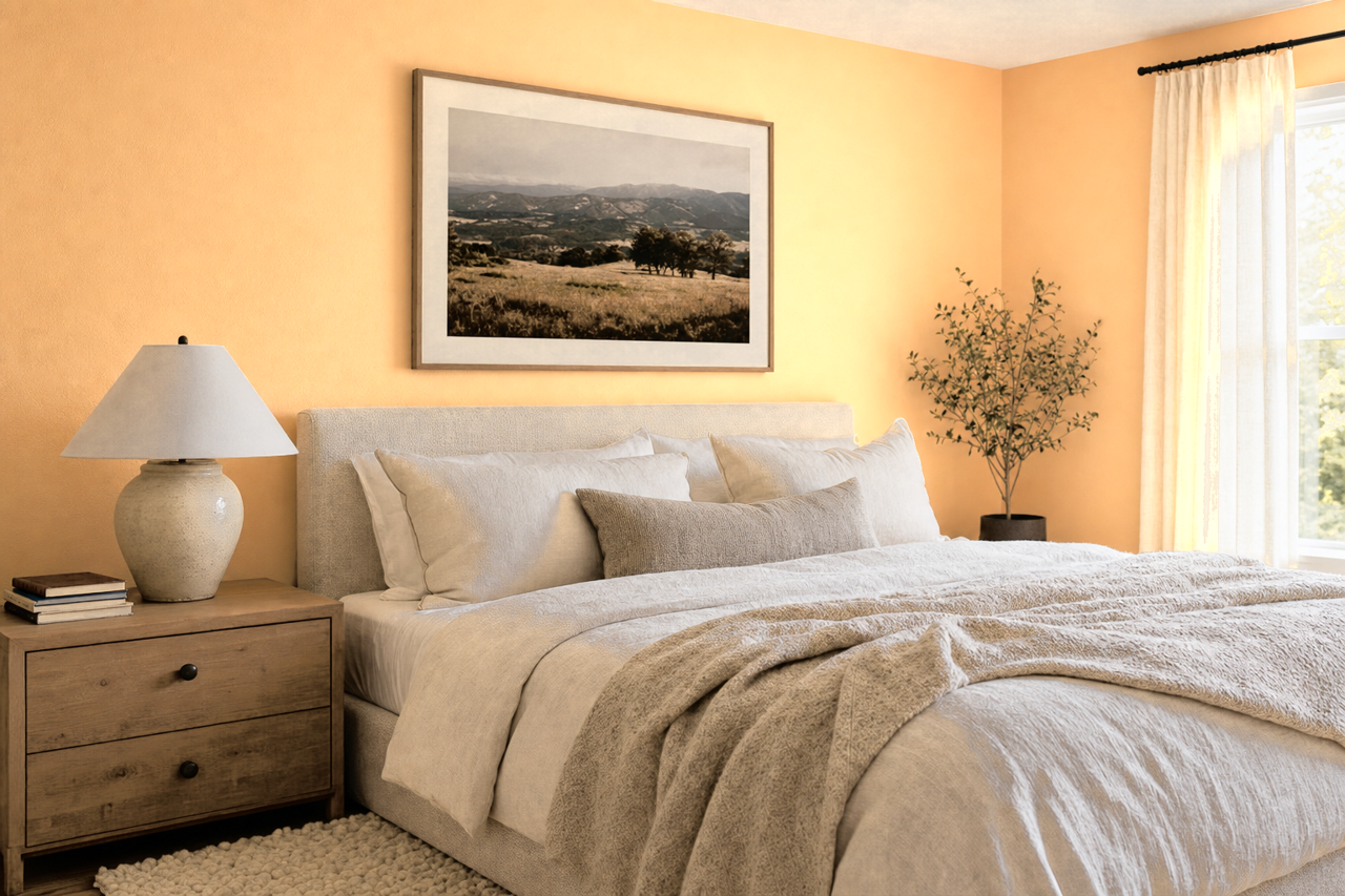Delicious Melon by Sherwin-Williams on interiors