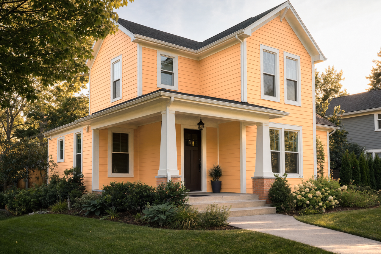 Surprise Amber by Sherwin-Williams on exterior