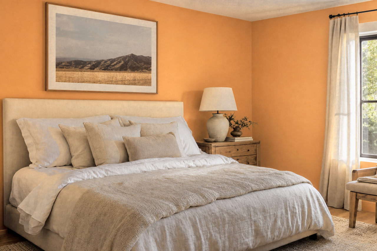 Surprise Amber by Sherwin-Williams on interiors