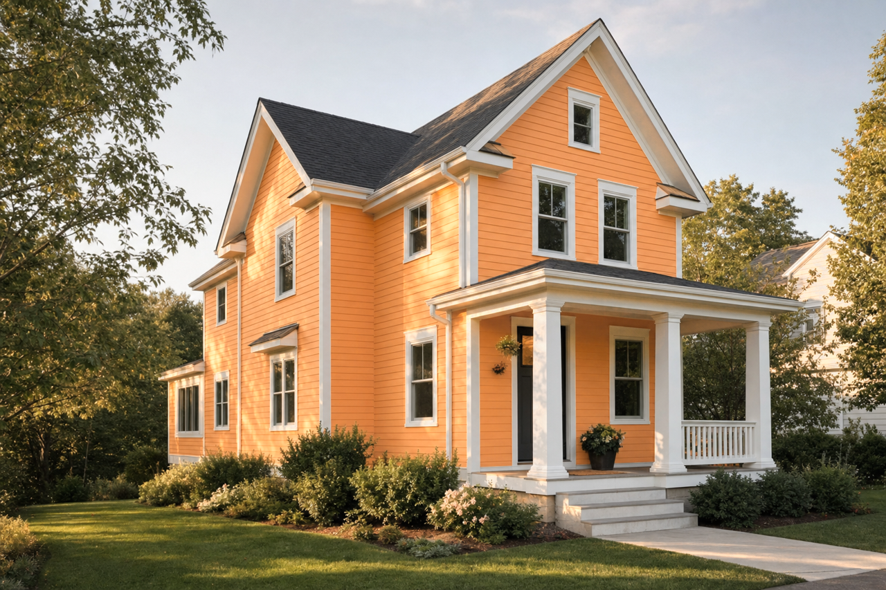 Adventure Orange by Sherwin-Williams on exterior