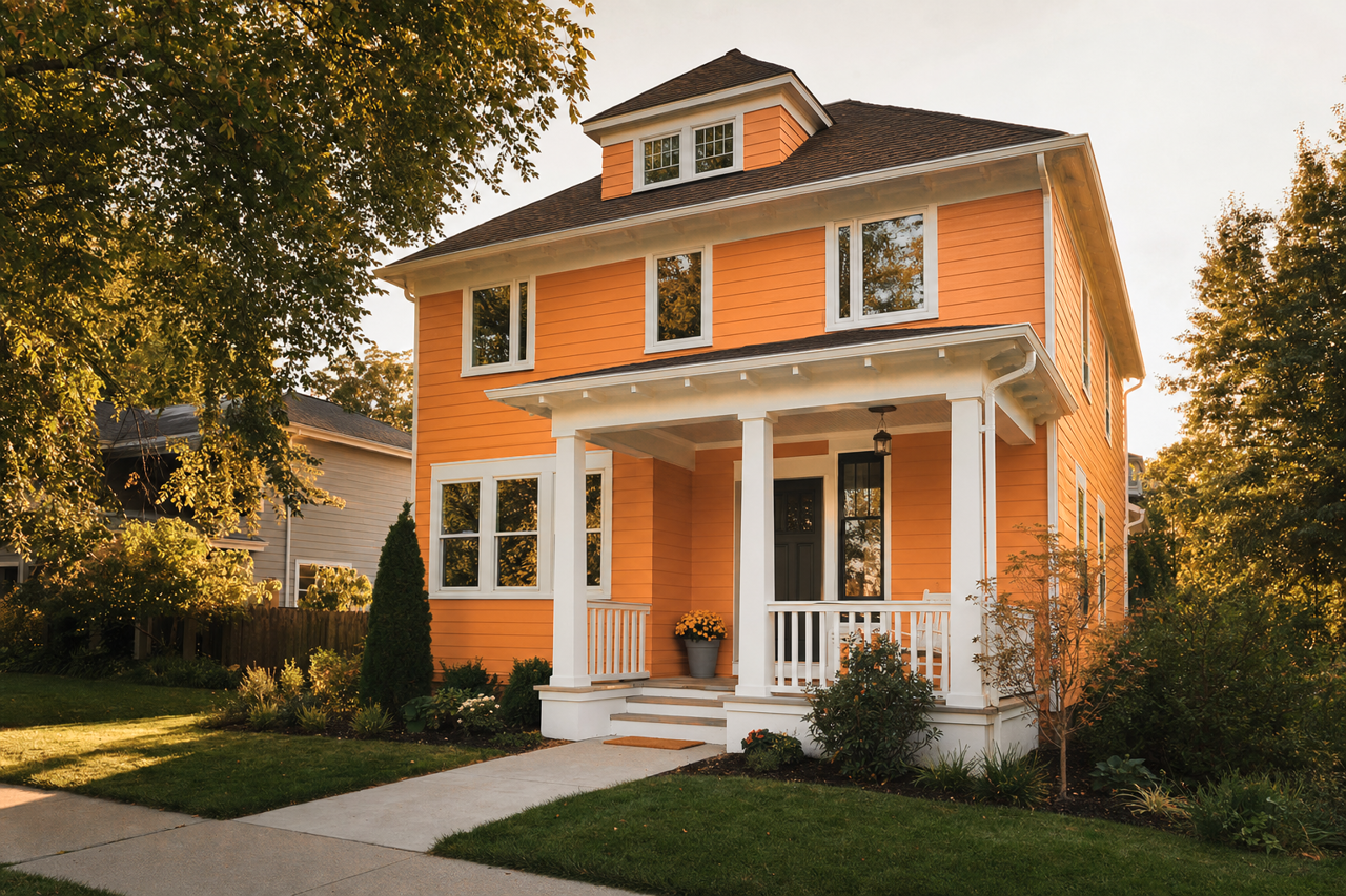 Amber Wave by Sherwin-Williams on exterior