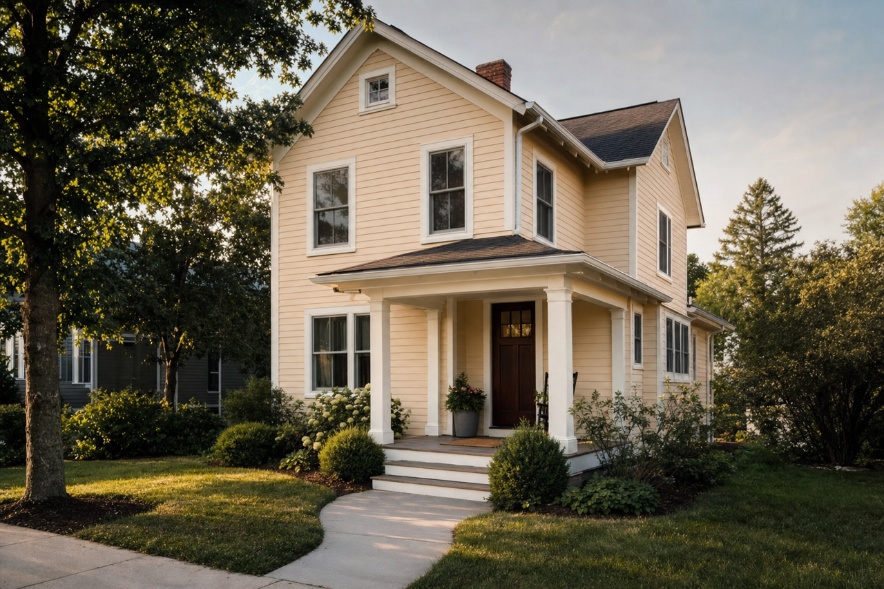 Welcome White by Sherwin-Williams on exterior