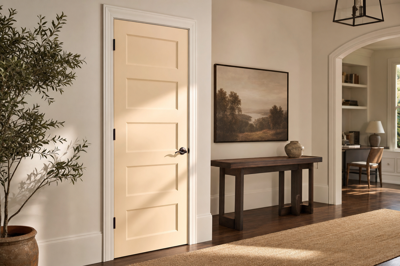 Welcome White by Sherwin-Williams on interior-doors
