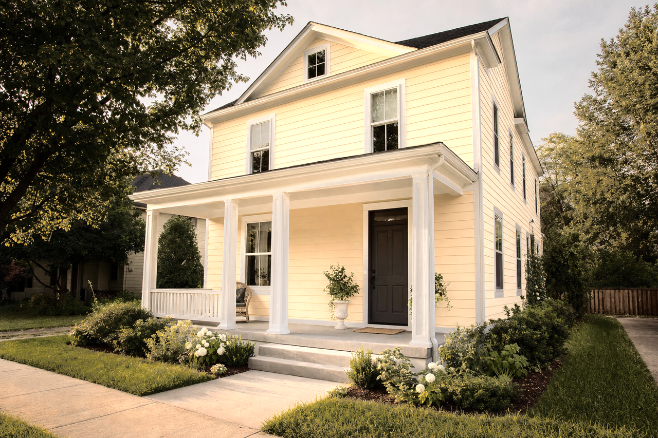 Captivating Cream by Sherwin-Williams on exterior