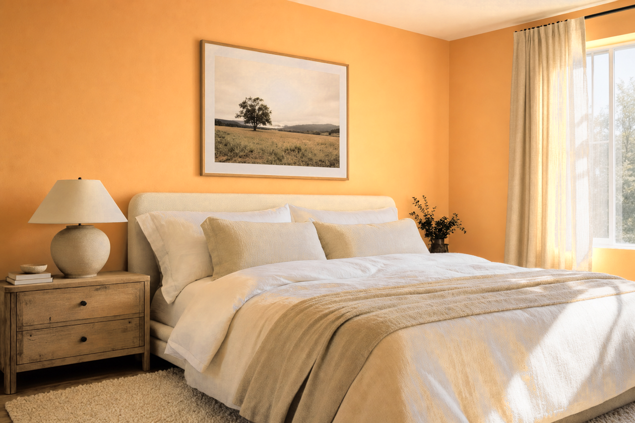 Papaya by Sherwin-Williams on interiors