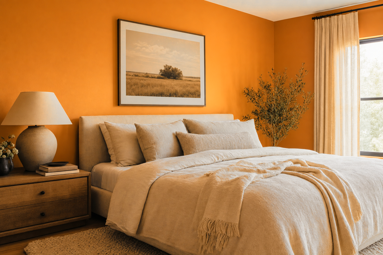Marigold by Sherwin-Williams on interiors