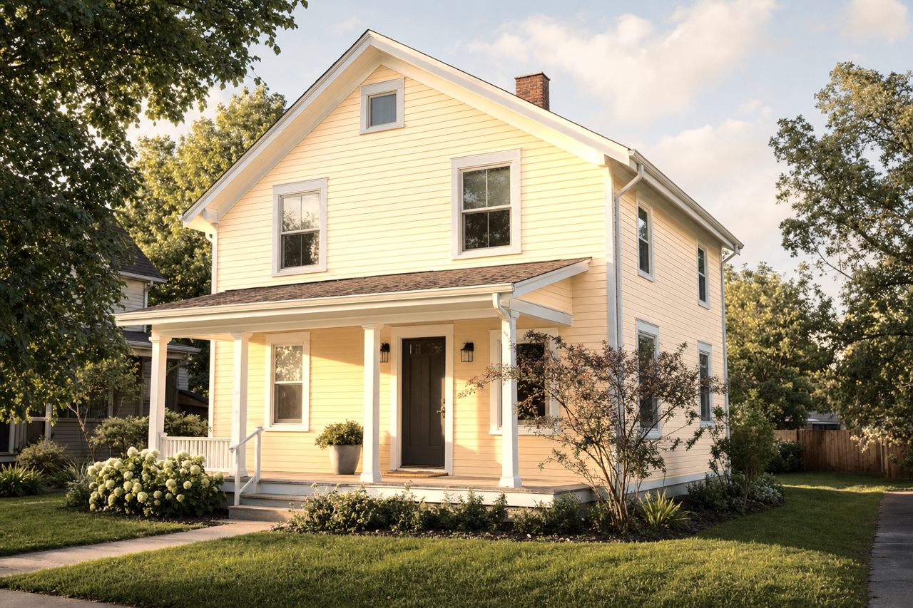 Enjoyable Yellow by Sherwin-Williams on exterior
