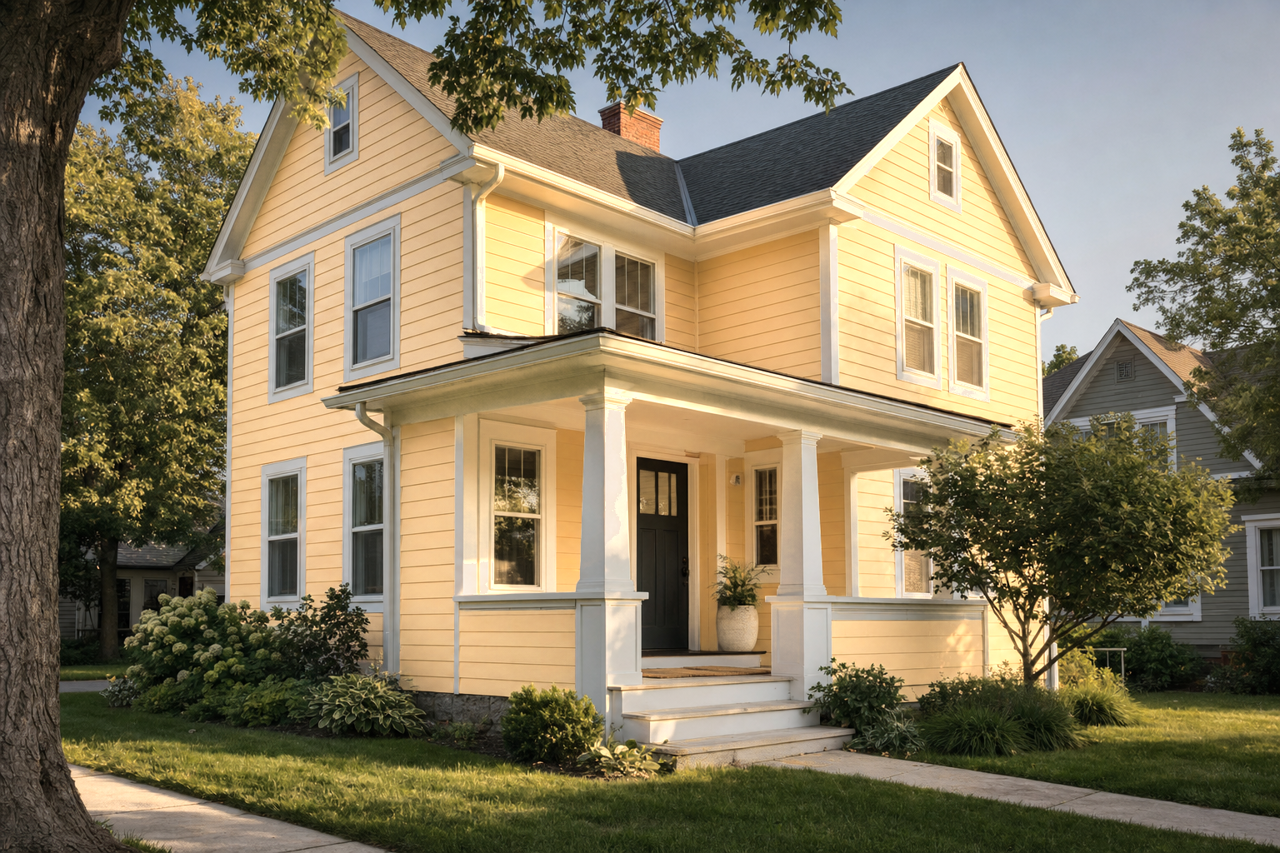 Afterglow by Sherwin-Williams on exterior
