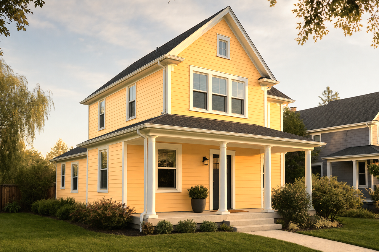 Sunrise by Sherwin-Williams on exterior