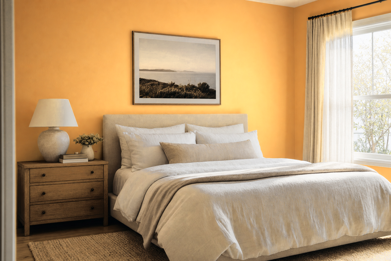 Sunrise by Sherwin-Williams on interiors