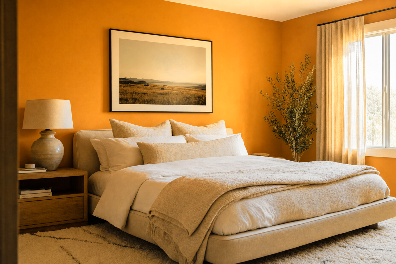 Curry by Sherwin-Williams on interiors