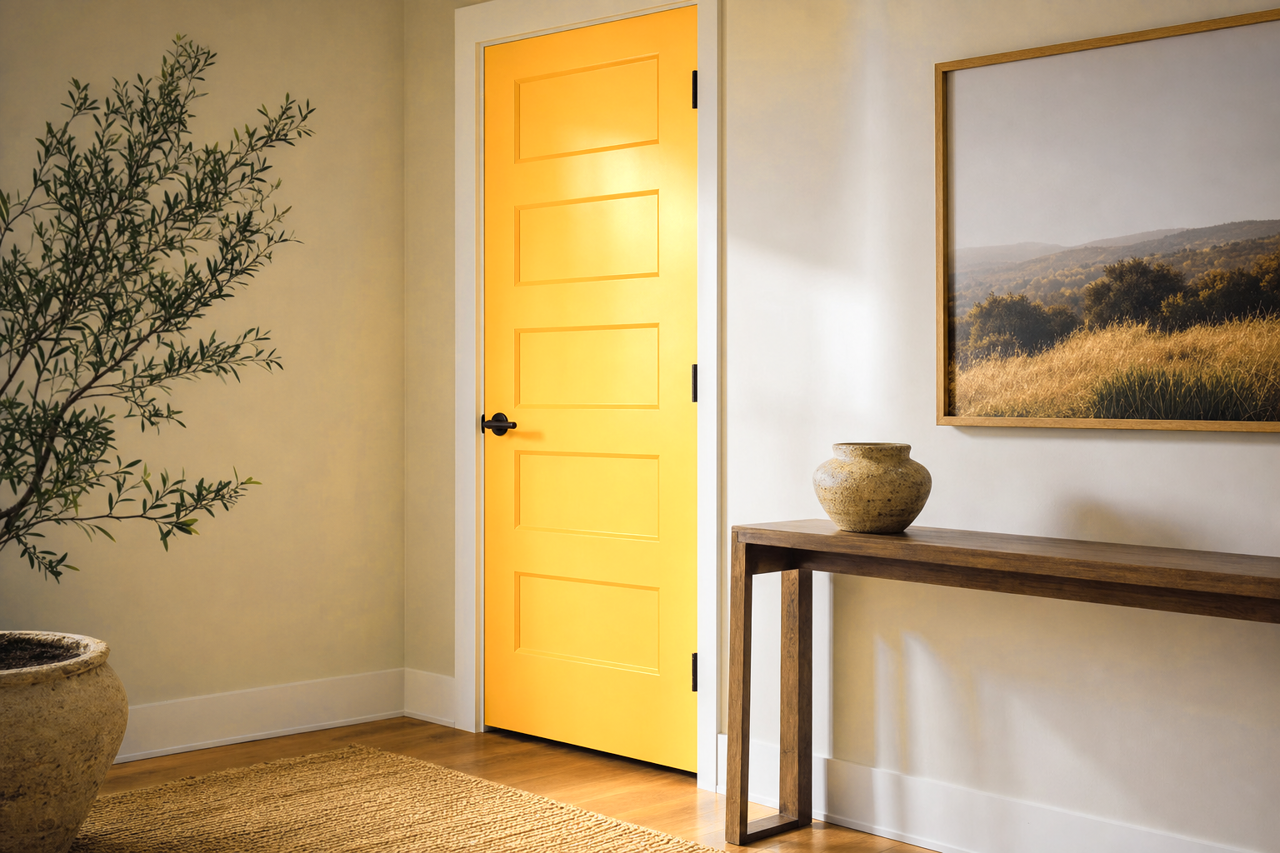 Butterfield by Sherwin-Williams on interior-doors