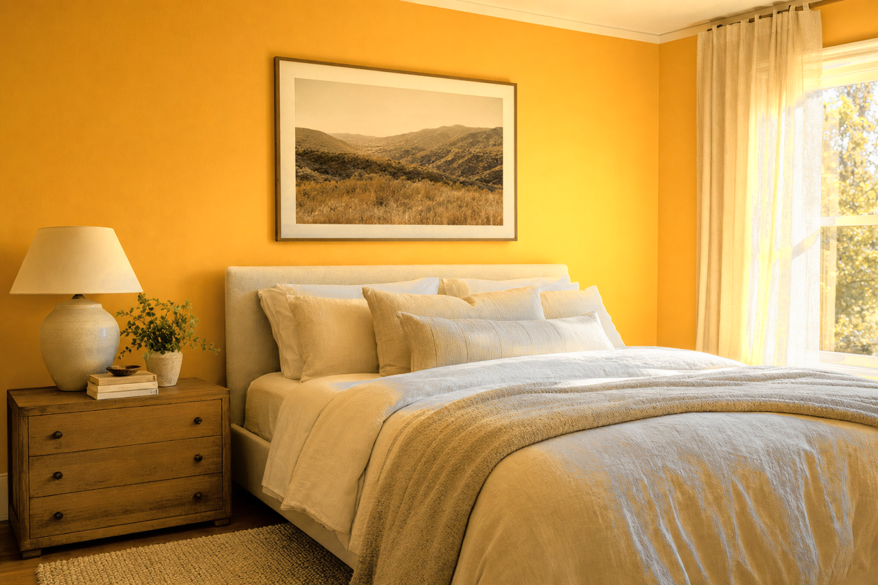 Goldenrod by Sherwin-Williams on interiors