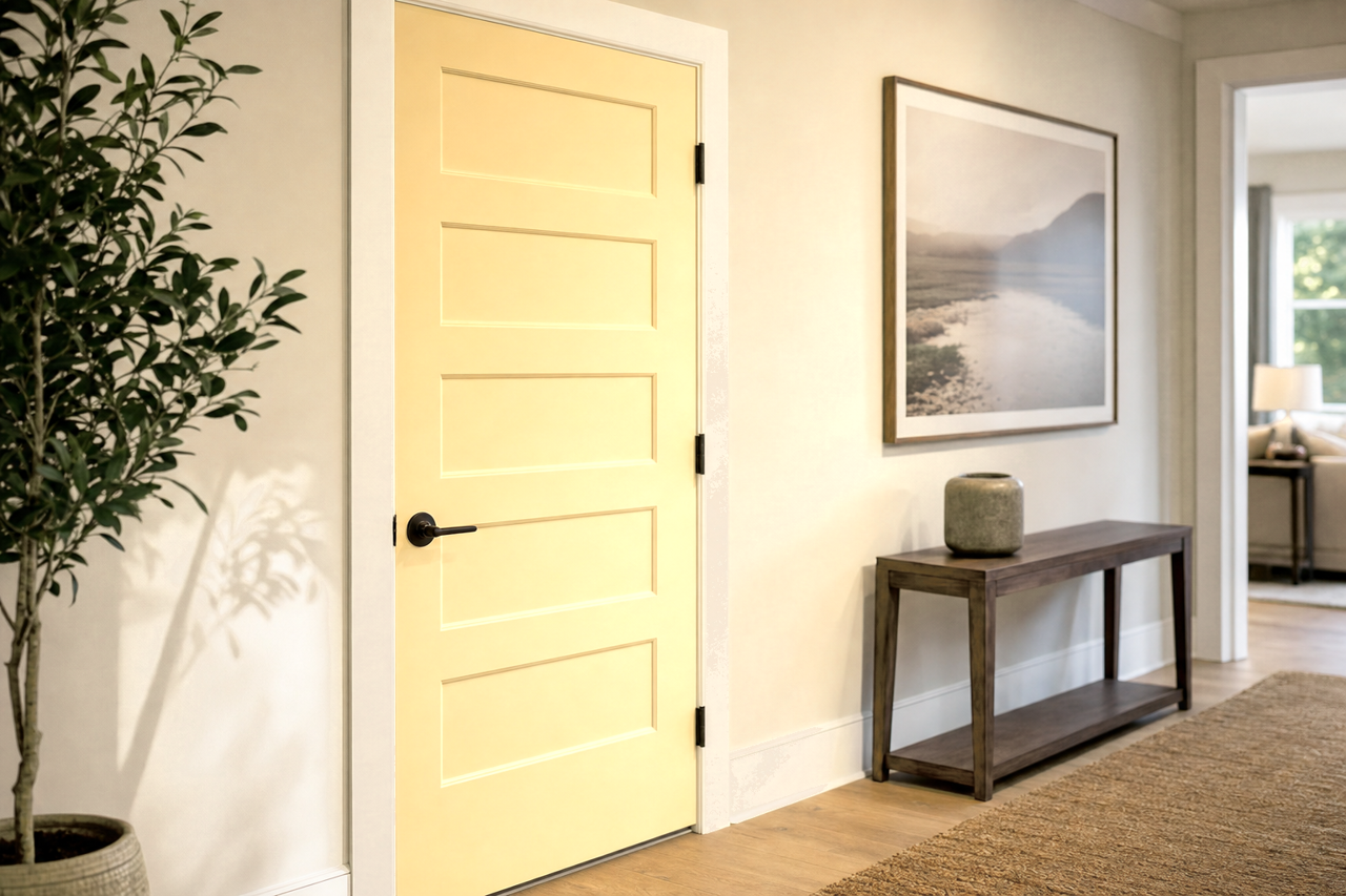 Full Moon by Sherwin-Williams on interior-doors
