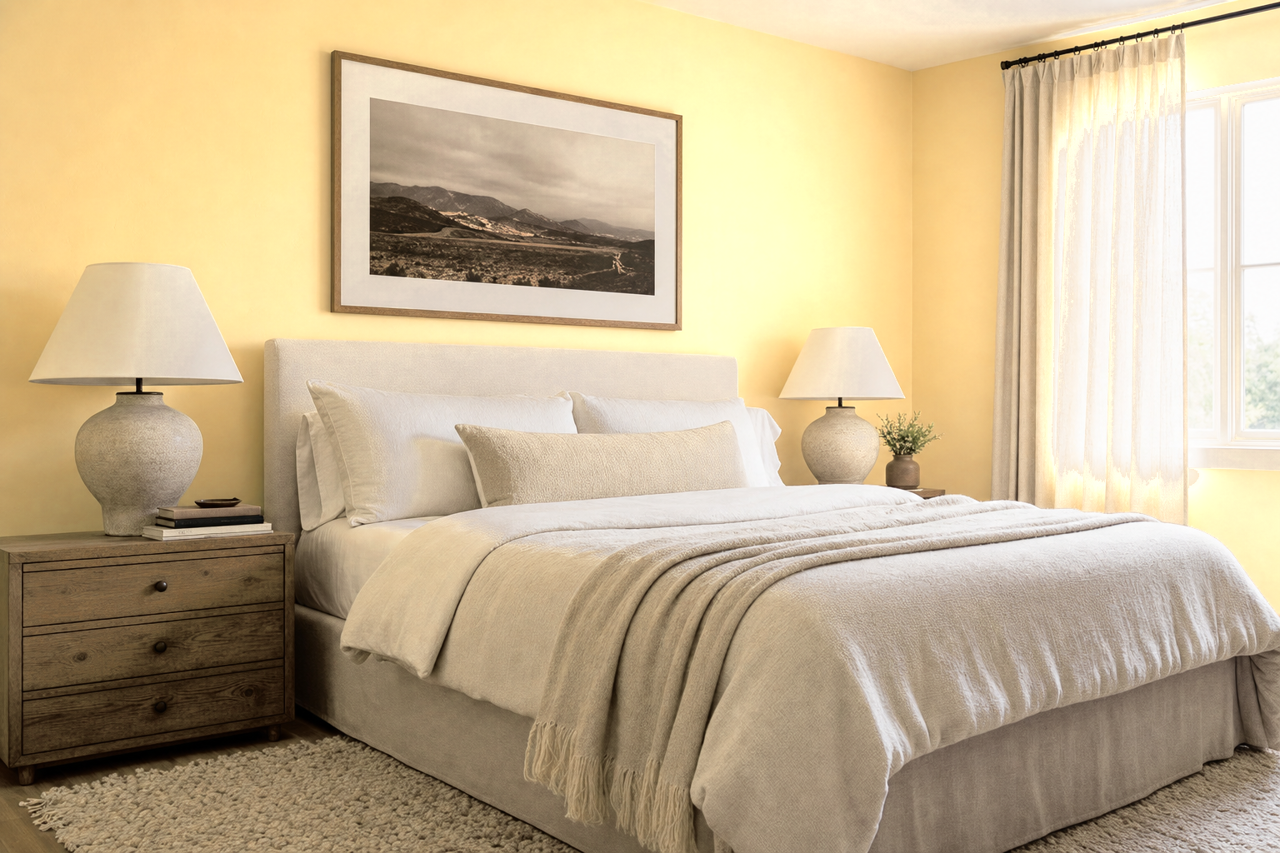 Friendly Yellow by Sherwin-Williams on interiors