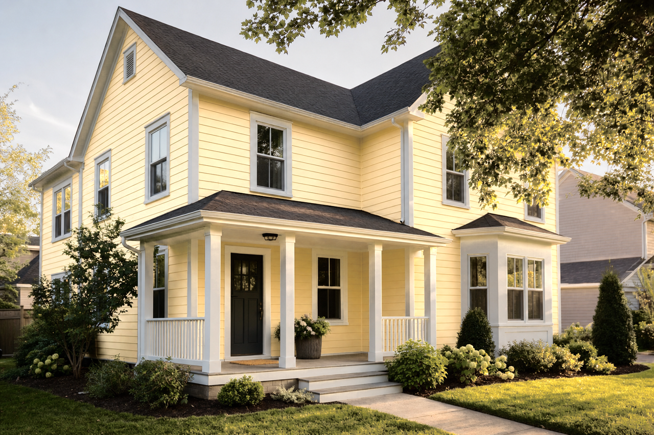 Butter Up by Sherwin-Williams on exterior