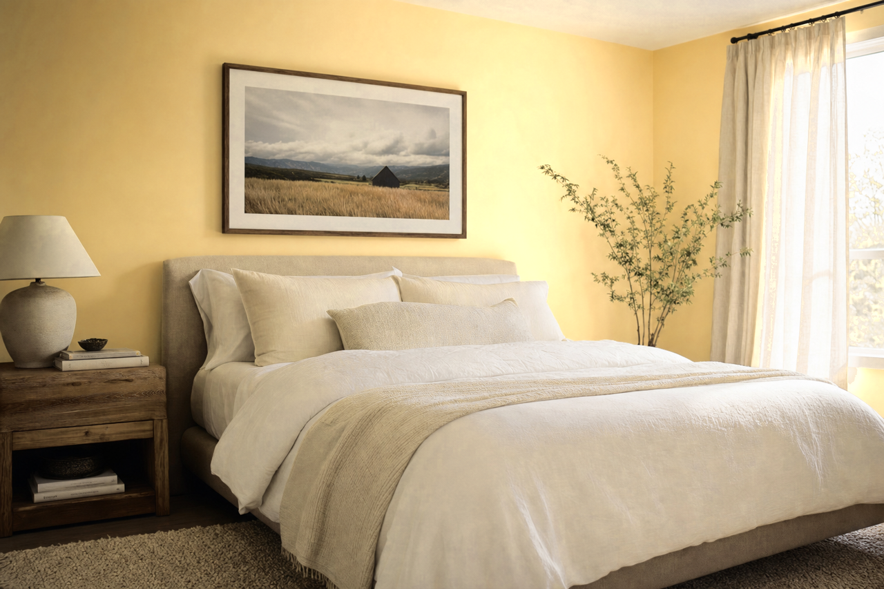 Butter Up by Sherwin-Williams on interiors