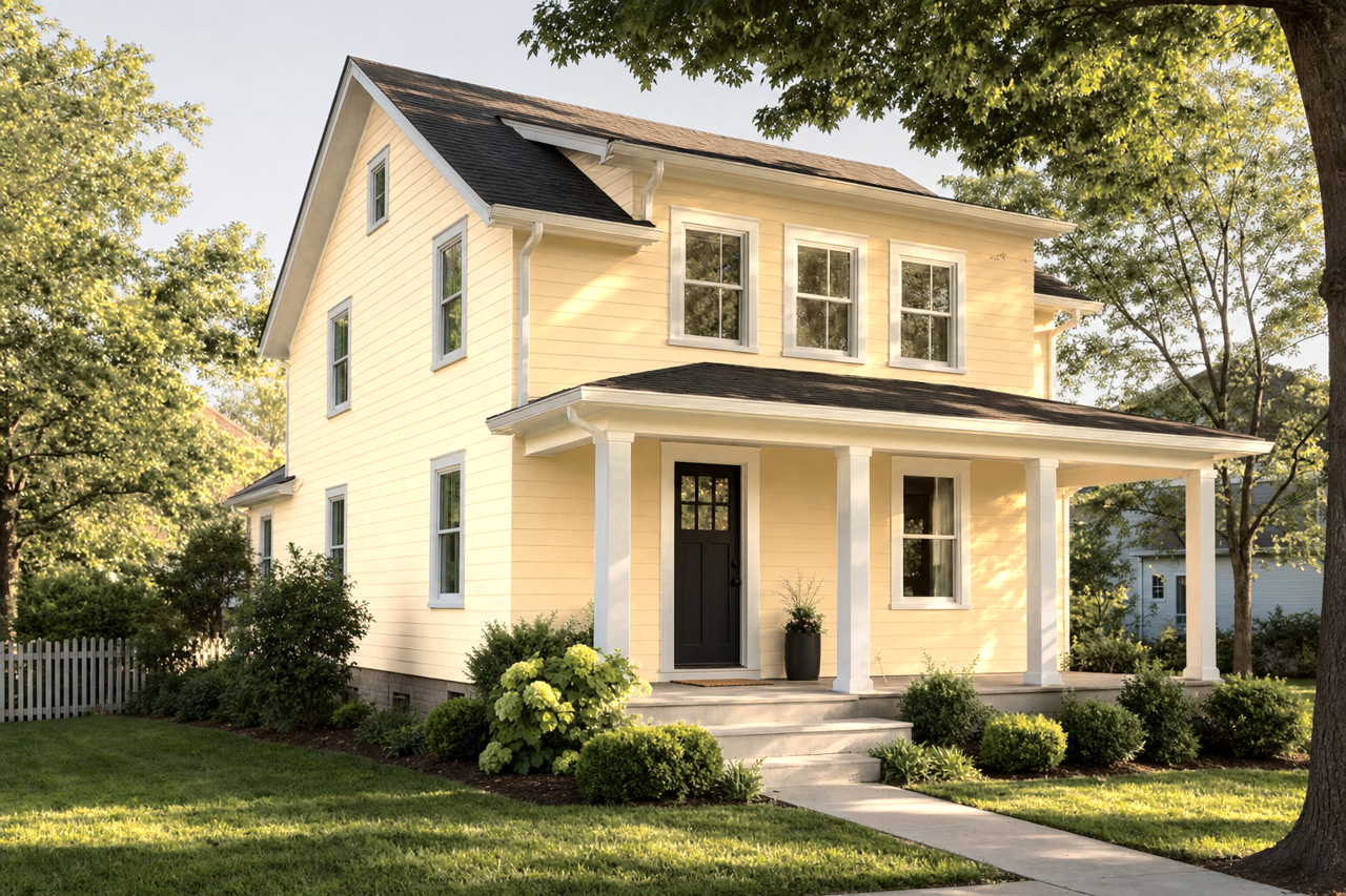 Lantern Light by Sherwin-Williams on exterior