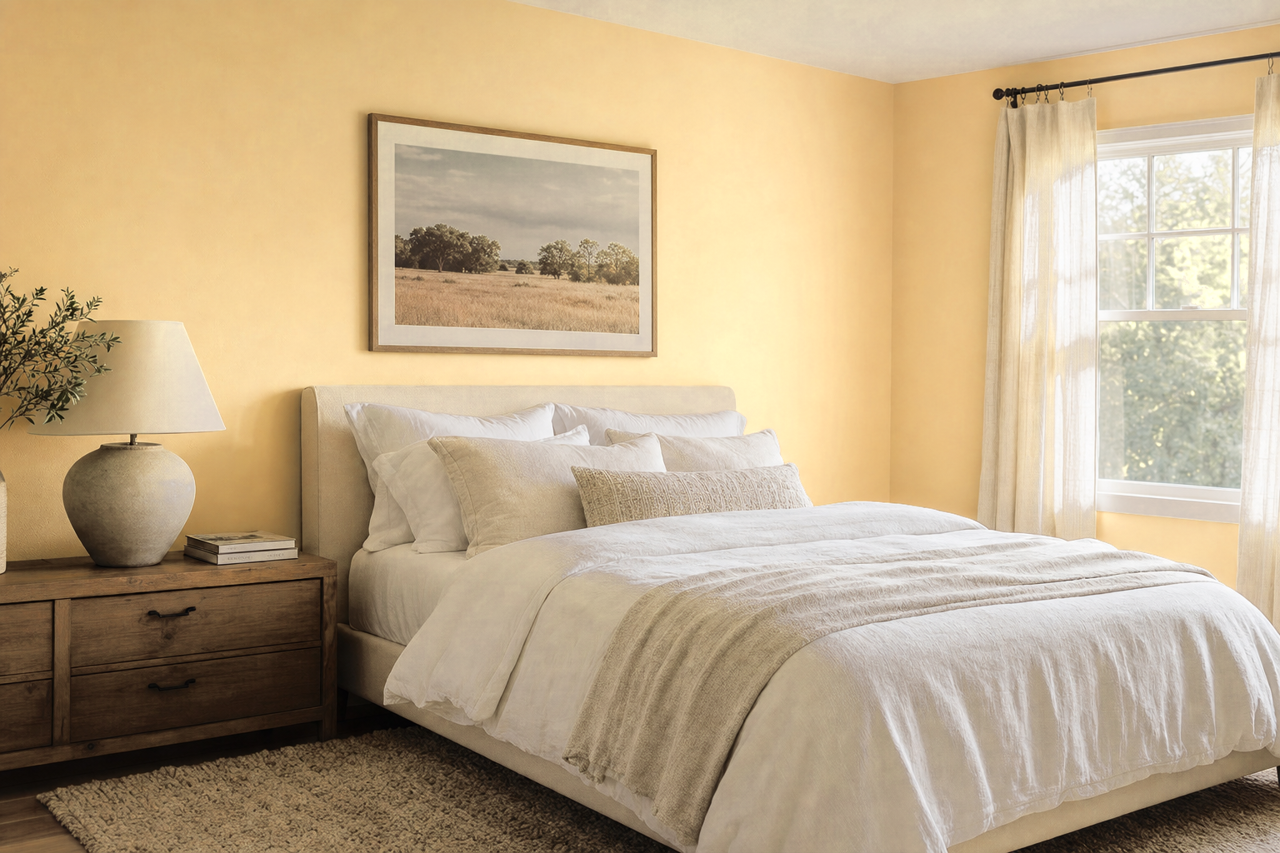 Lantern Light by Sherwin-Williams on interiors