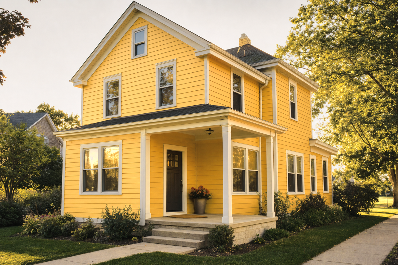 Overjoy by Sherwin-Williams on exterior