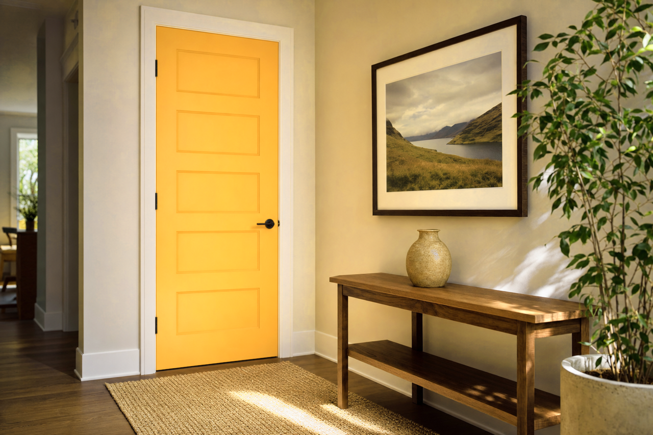 Overjoy by Sherwin-Williams on interior-doors