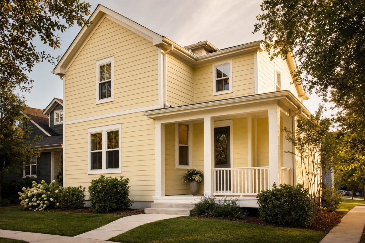 Lily by Sherwin-Williams on exterior