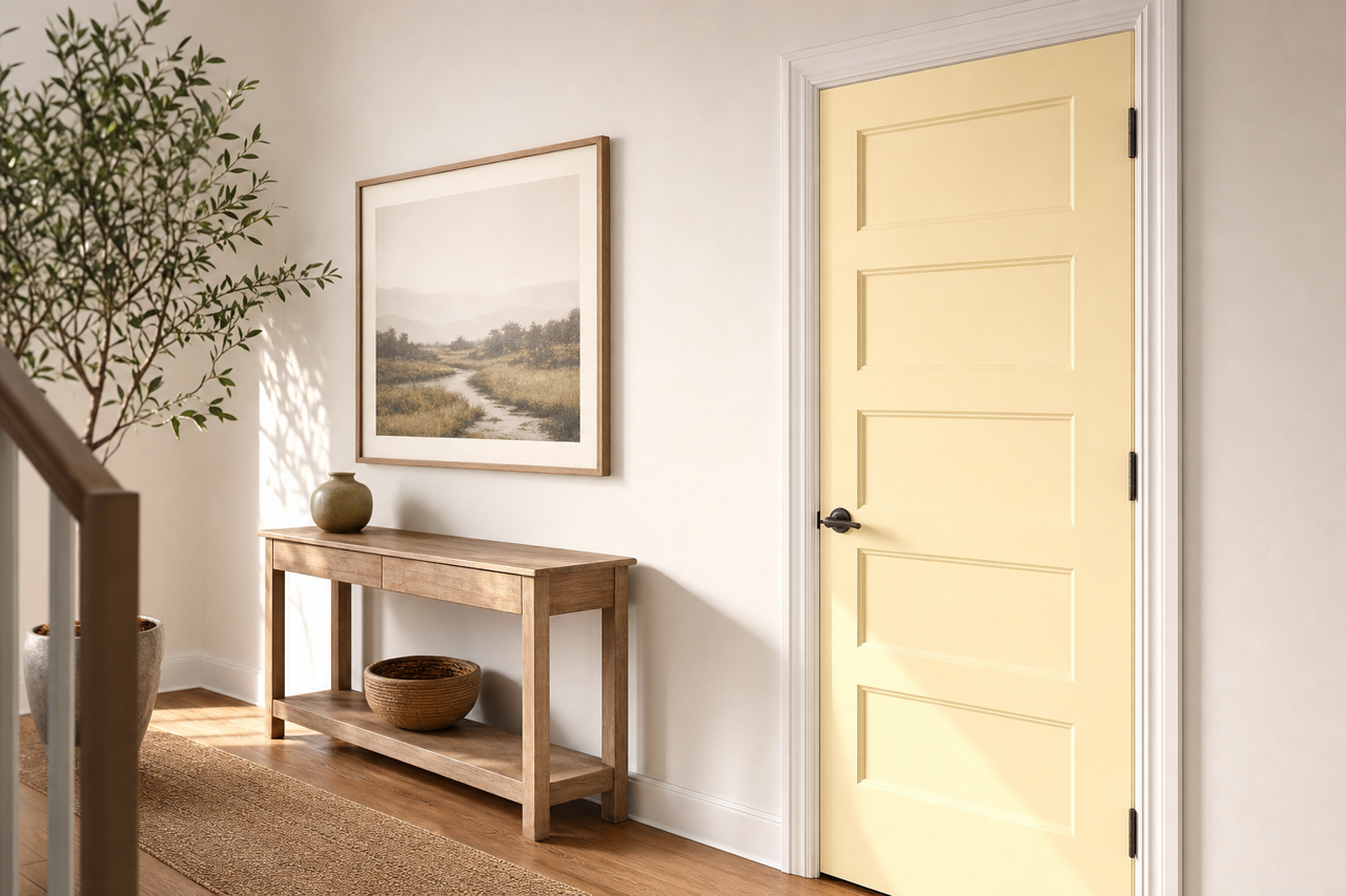 Lily by Sherwin-Williams on interior-doors