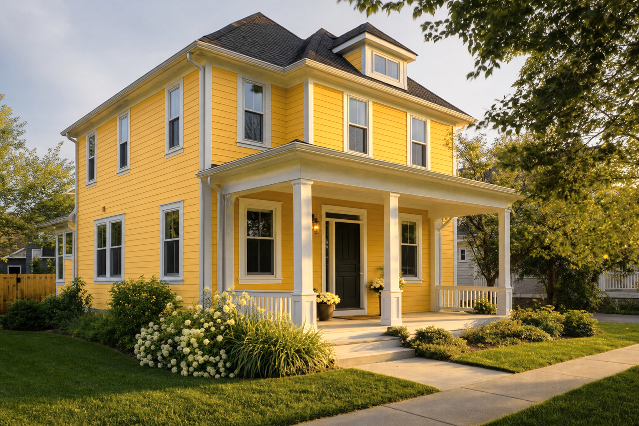 Nugget by Sherwin-Williams on exterior