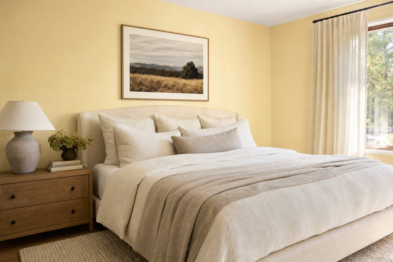 Daybreak by Sherwin-Williams on interiors