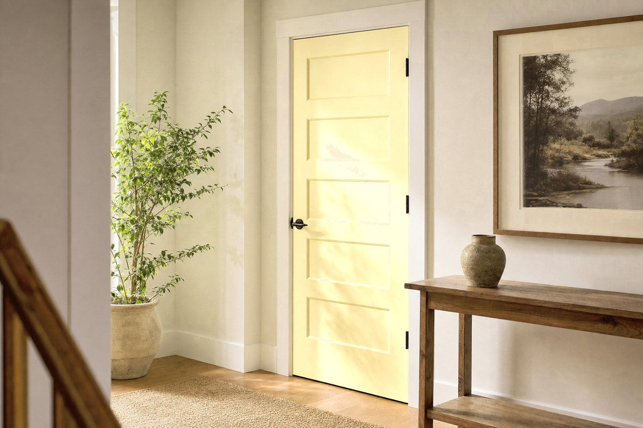Moonraker by Sherwin-Williams on interior-doors