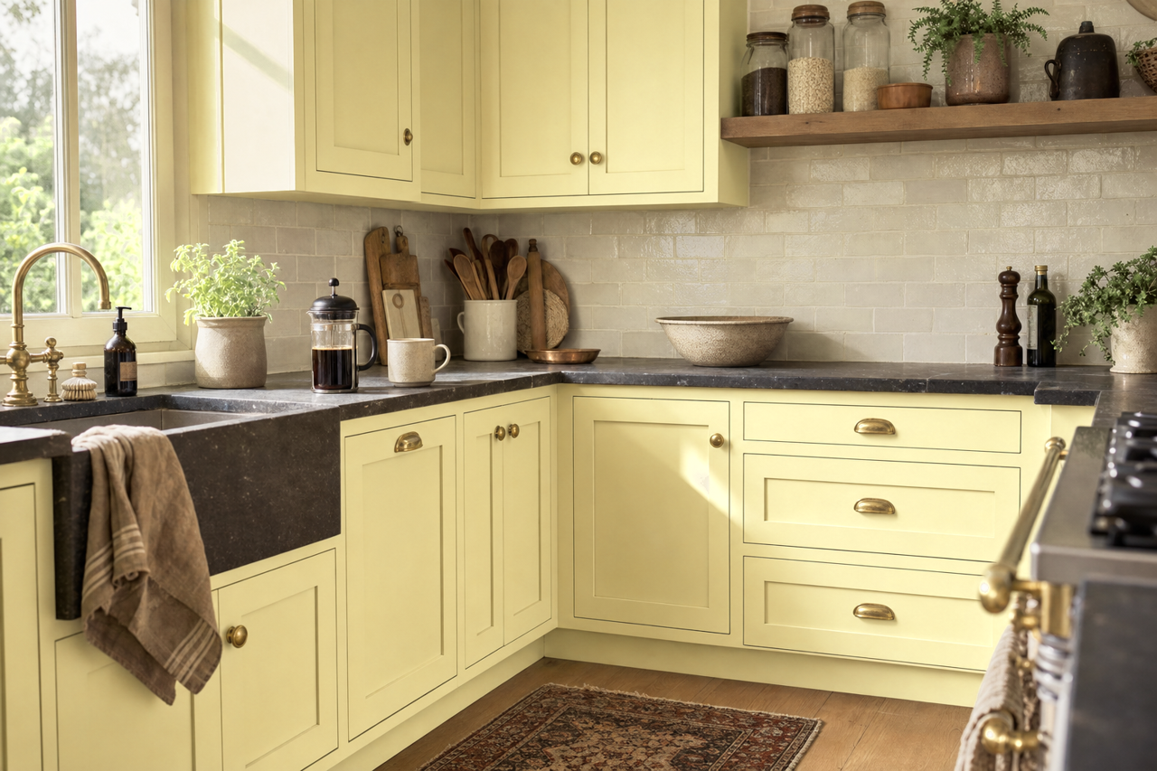 Springtime by Sherwin-Williams on cabinets