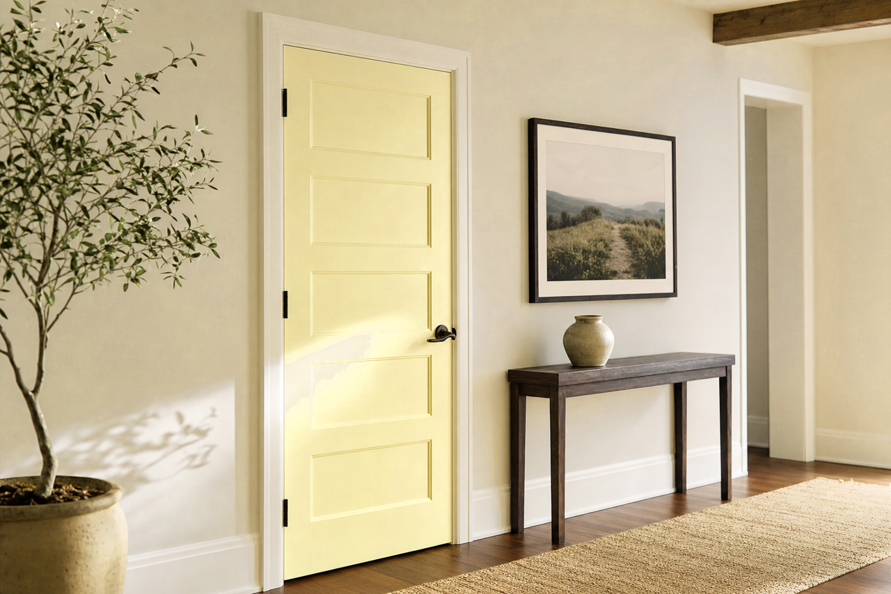 Springtime by Sherwin-Williams on interior-doors