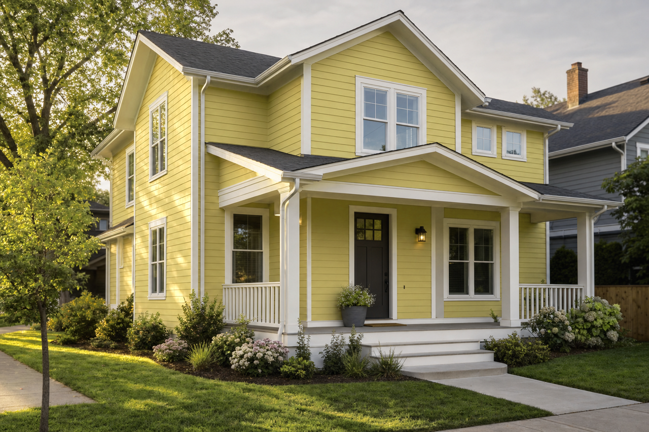 Parakeet by Sherwin-Williams on exterior