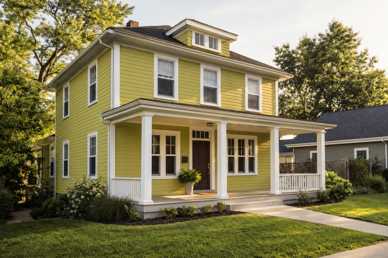 Luau Green by Sherwin-Williams on exterior