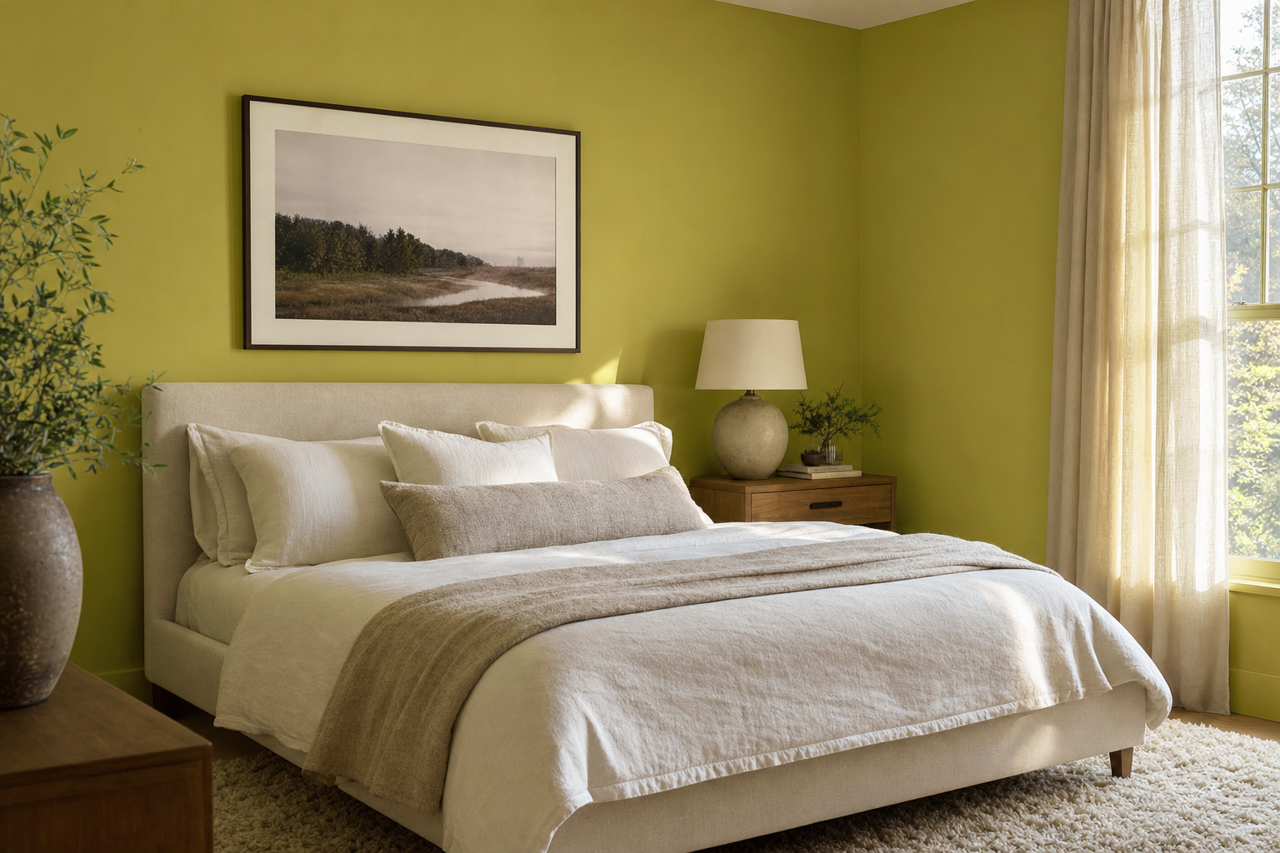 Luau Green by Sherwin-Williams on interiors