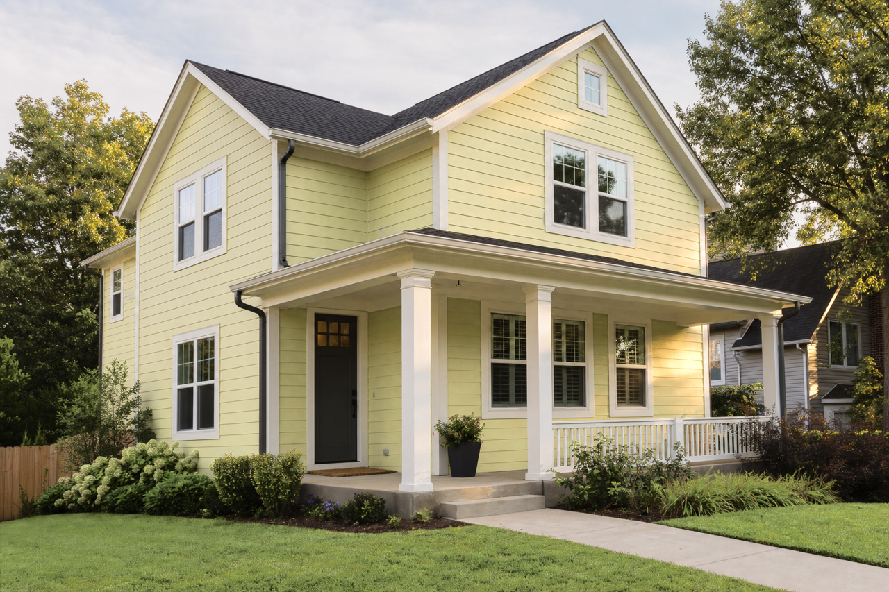 Dancing Green by Sherwin-Williams on exterior