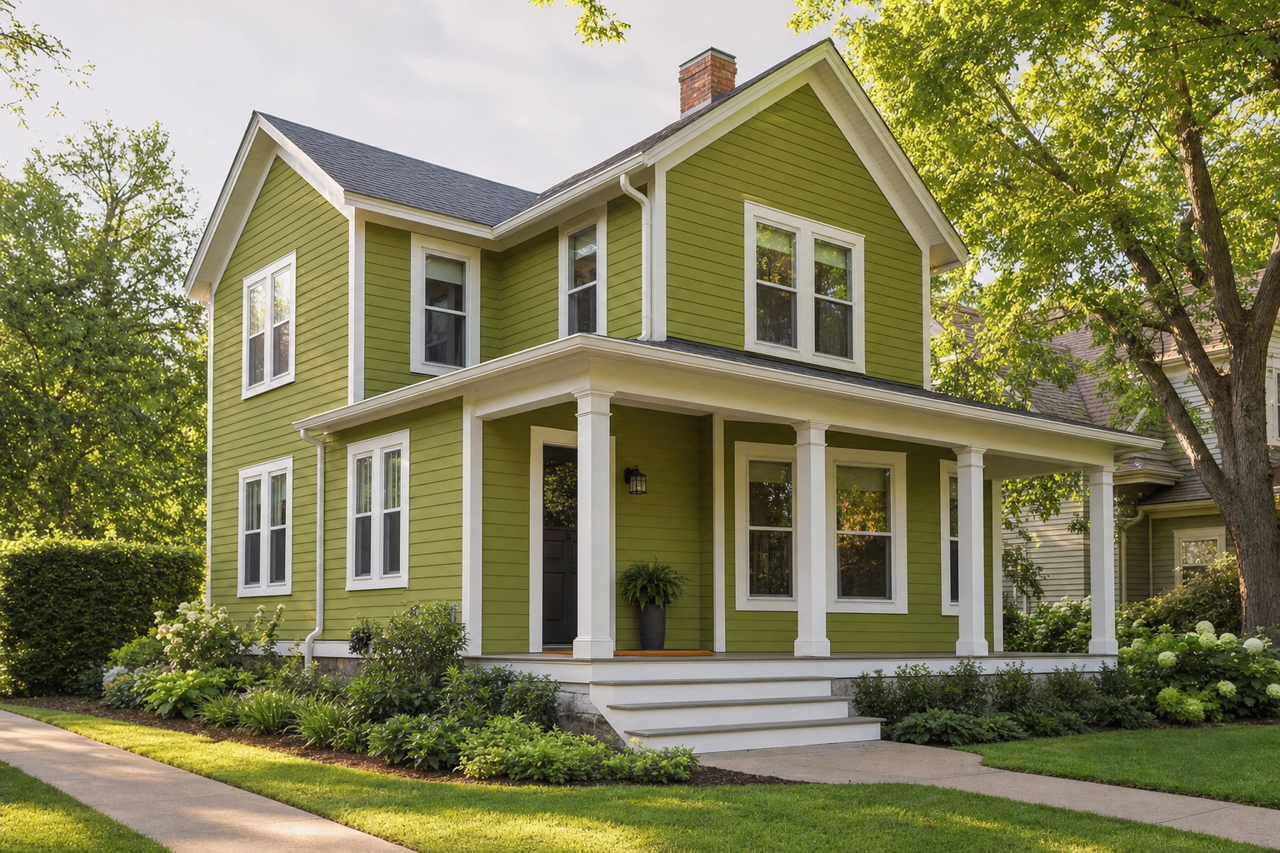 Gecko by Sherwin-Williams on exterior