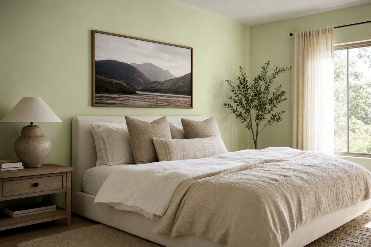 Cucumber by Sherwin-Williams on interiors
