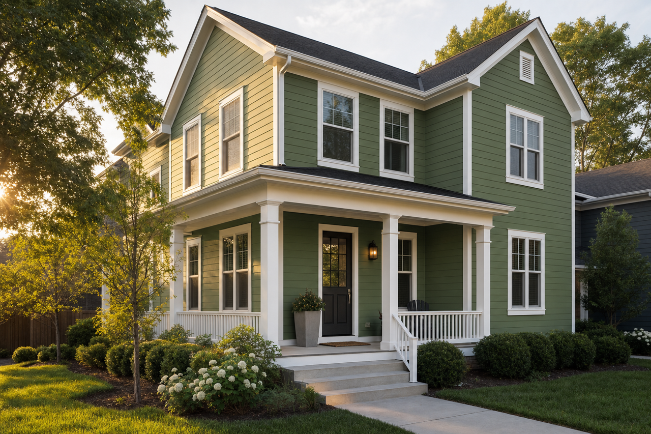 Talipot Palm by Sherwin-Williams on exterior