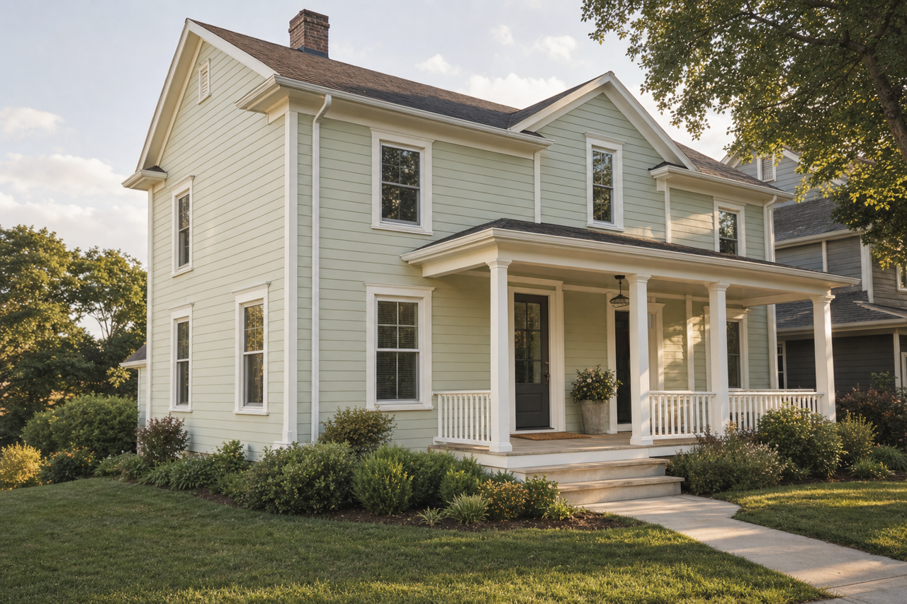 Lacewing by Sherwin-Williams on exterior