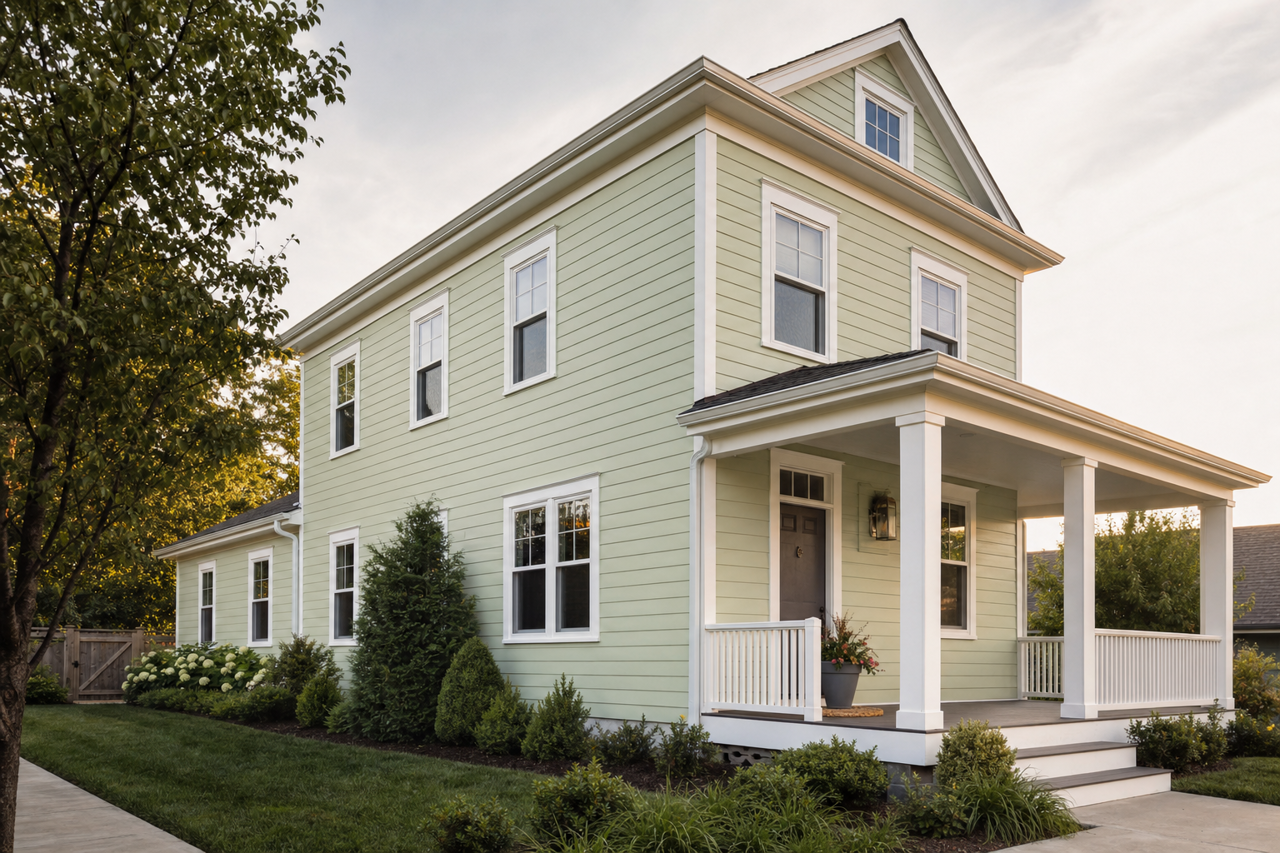 Romaine by Sherwin-Williams on exterior