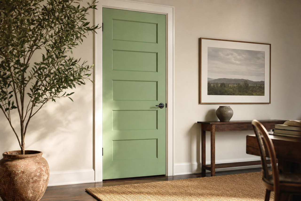 Picnic by Sherwin-Williams on interior-doors