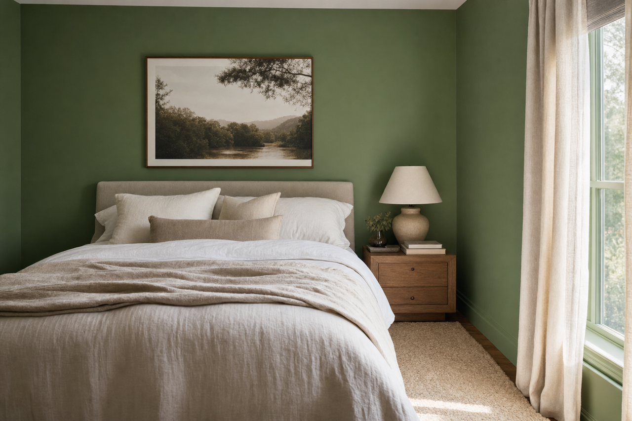 Grasshopper by Sherwin-Williams on interiors