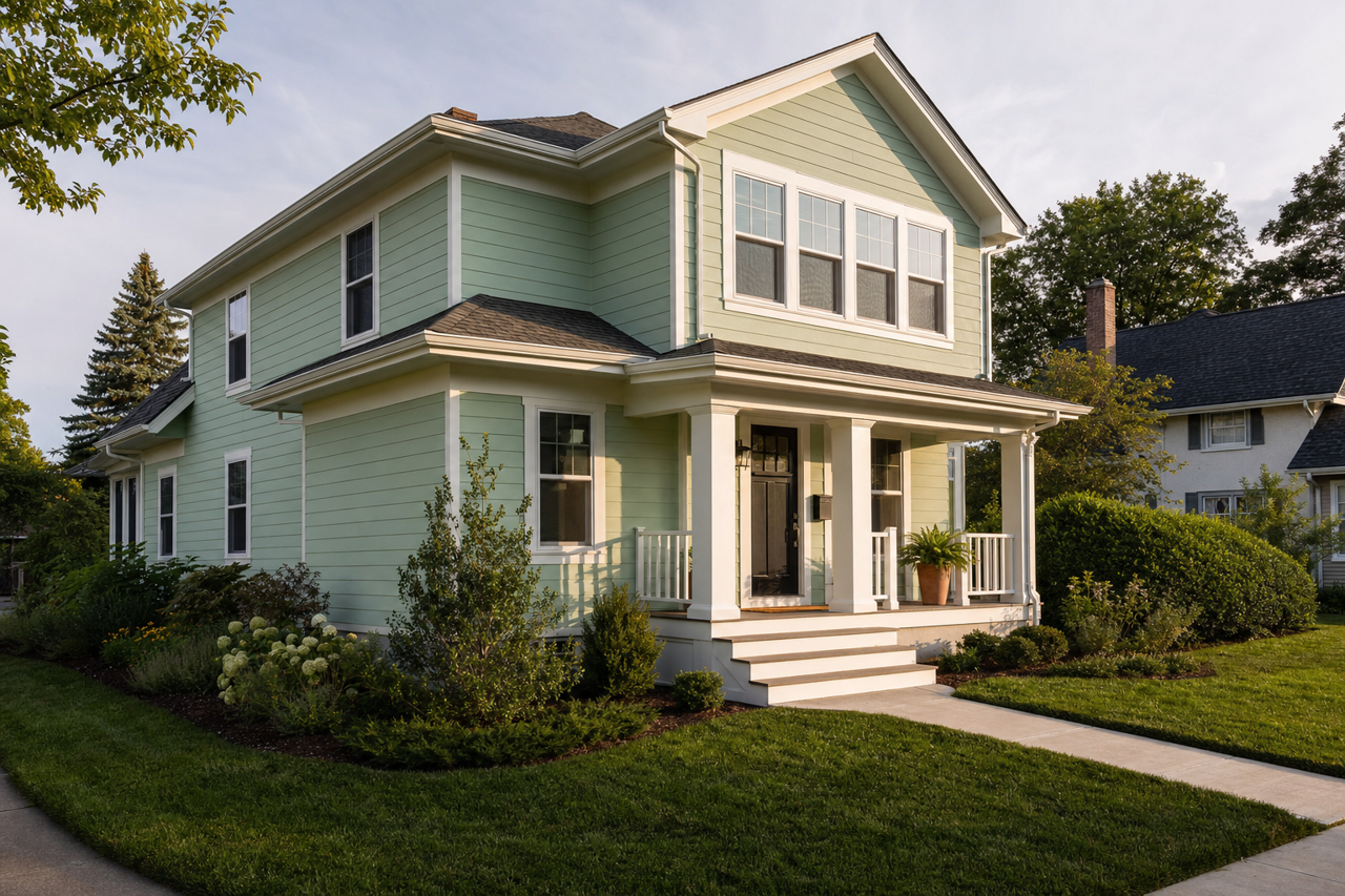 Kiwi by Sherwin-Williams on exterior