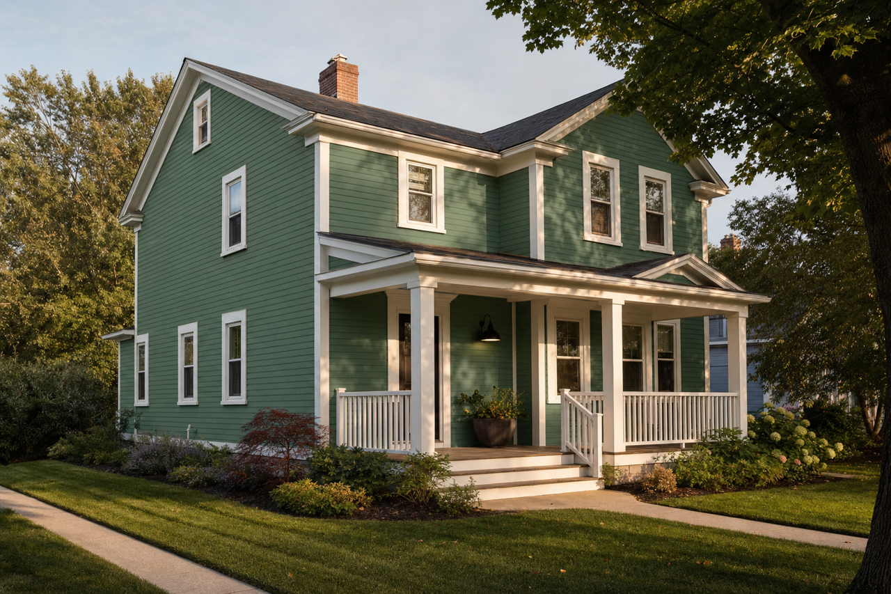 Kilkenny by Sherwin-Williams on exterior