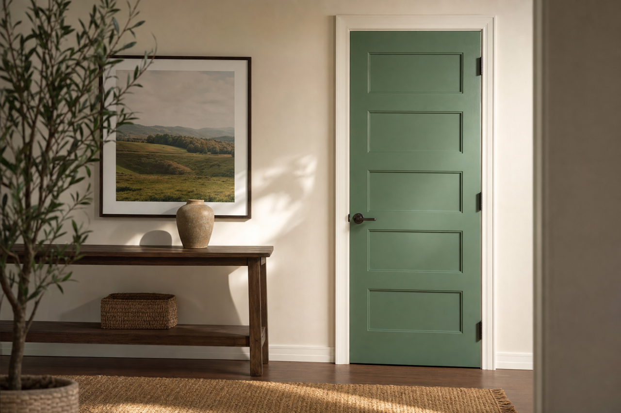 Kilkenny by Sherwin-Williams on interior-doors