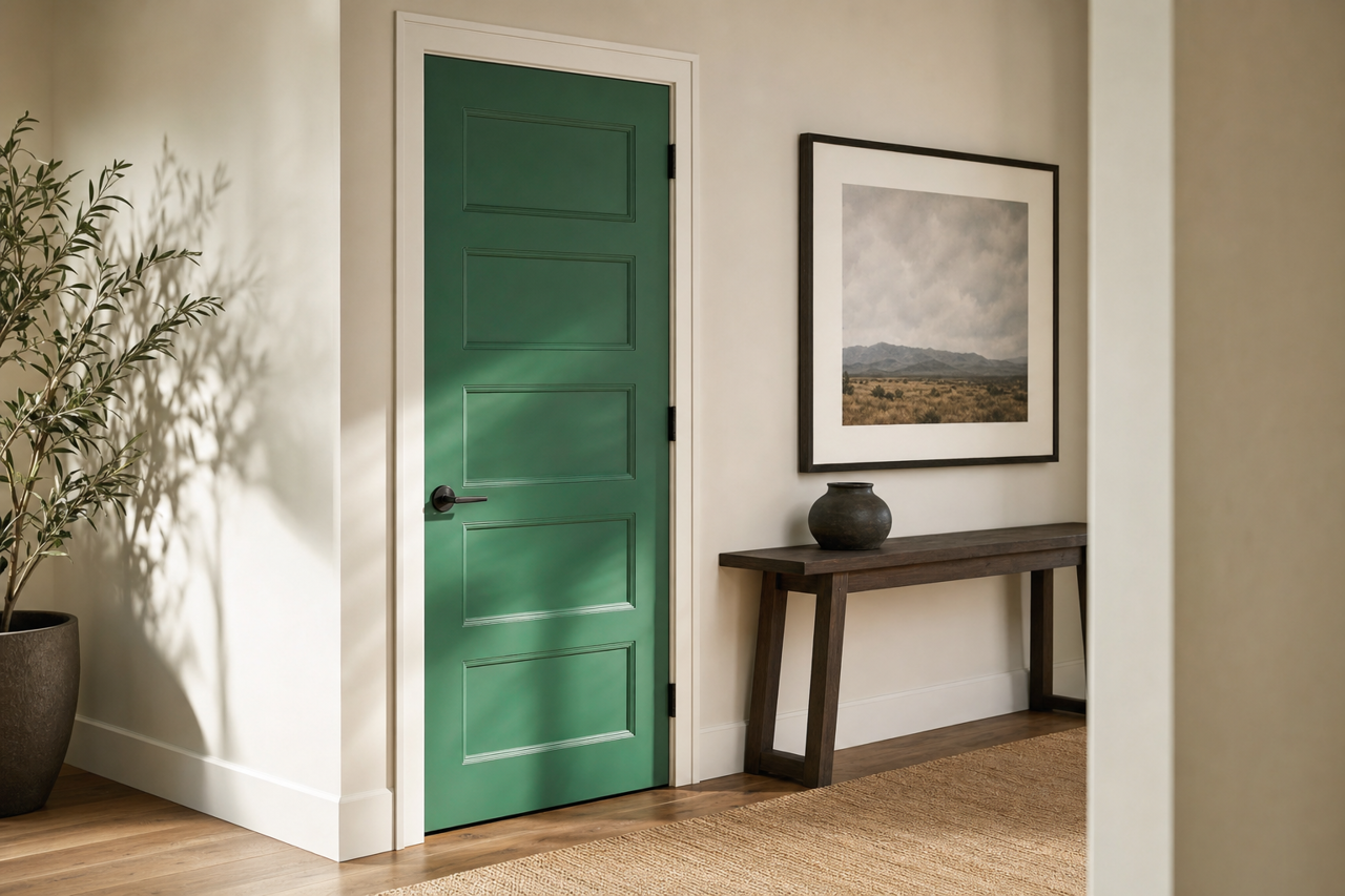 Argyle by Sherwin-Williams on interior-doors