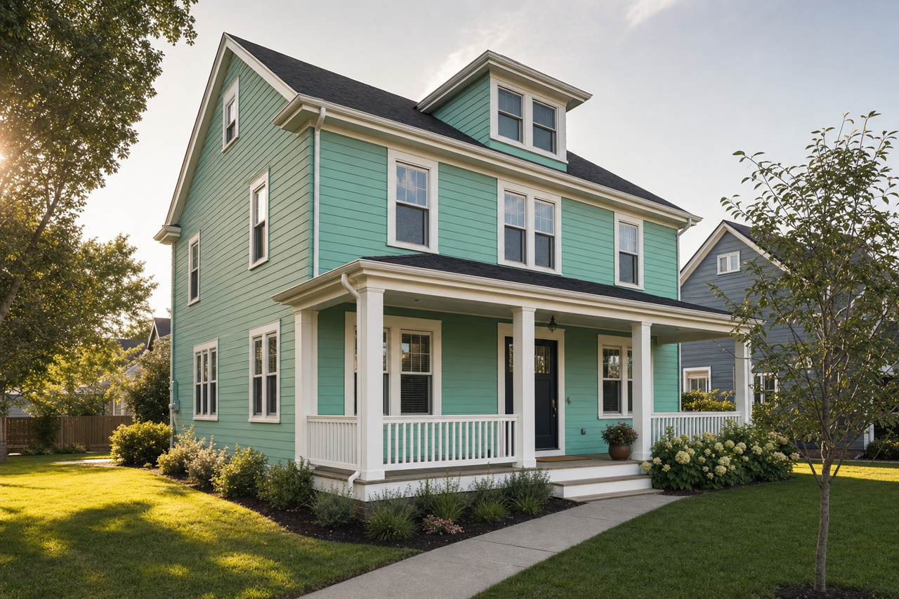 Larchmere by Sherwin-Williams on exterior