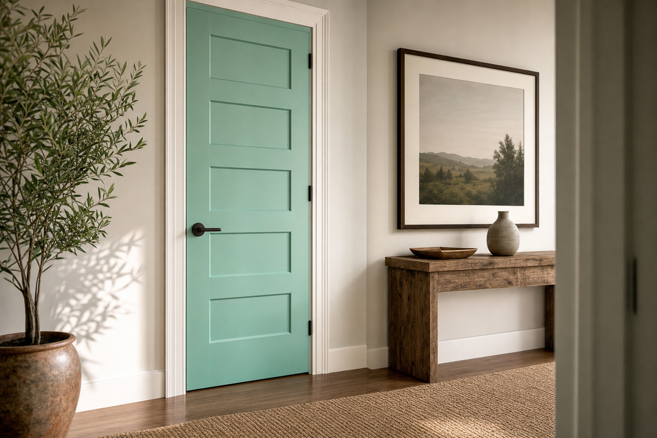 Larchmere by Sherwin-Williams on interior-doors
